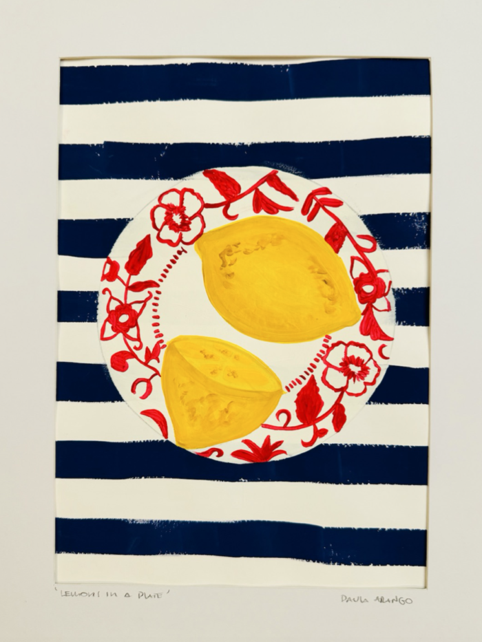 Lemons in a plate