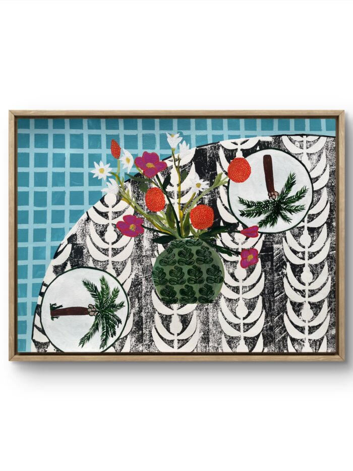 ‘Palm trees on the table’