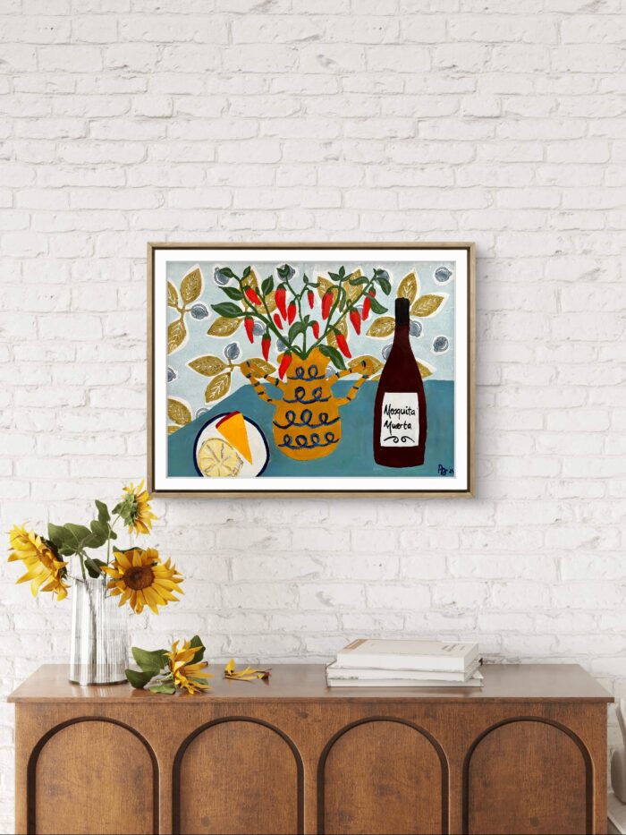 Wine, cheese and chiles