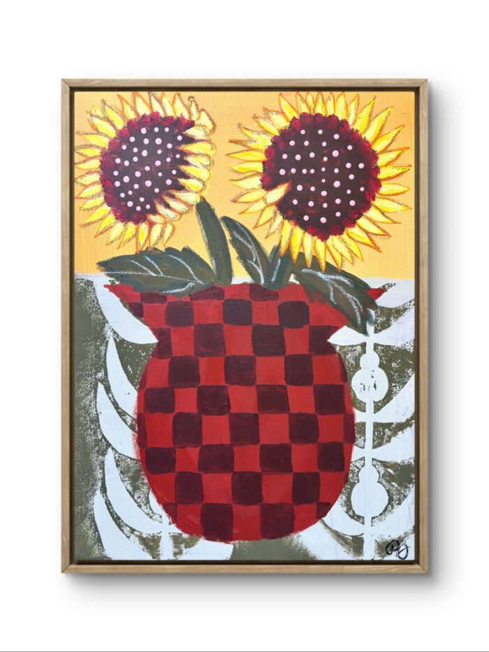 Sunflower & checkerboard 71/100