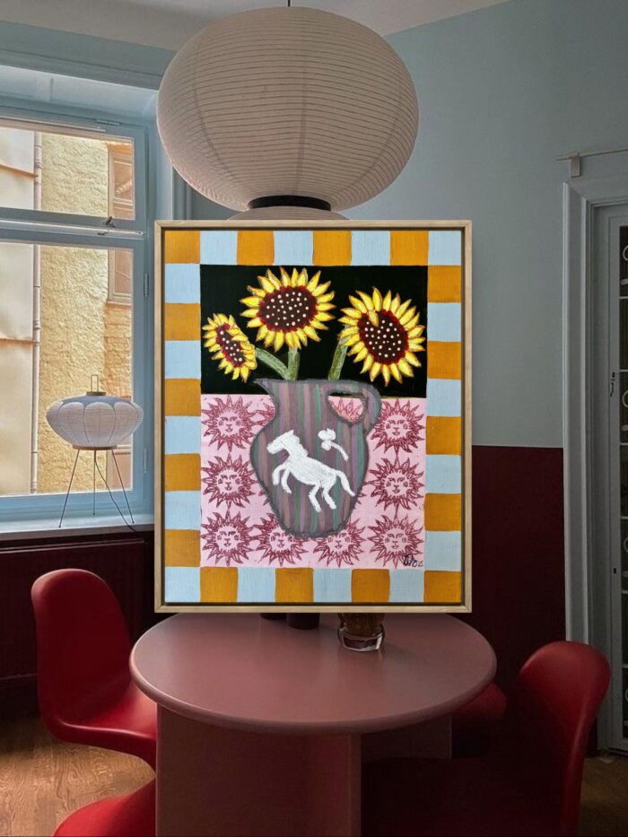 Sunflowers & horse 69/100