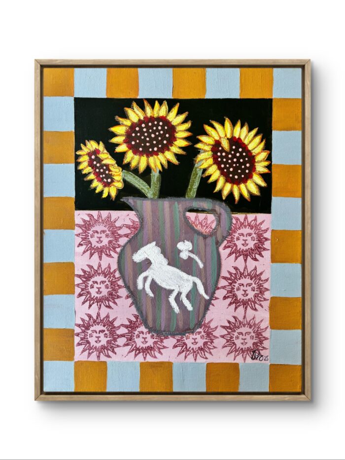 Sunflowers & horse 69/100